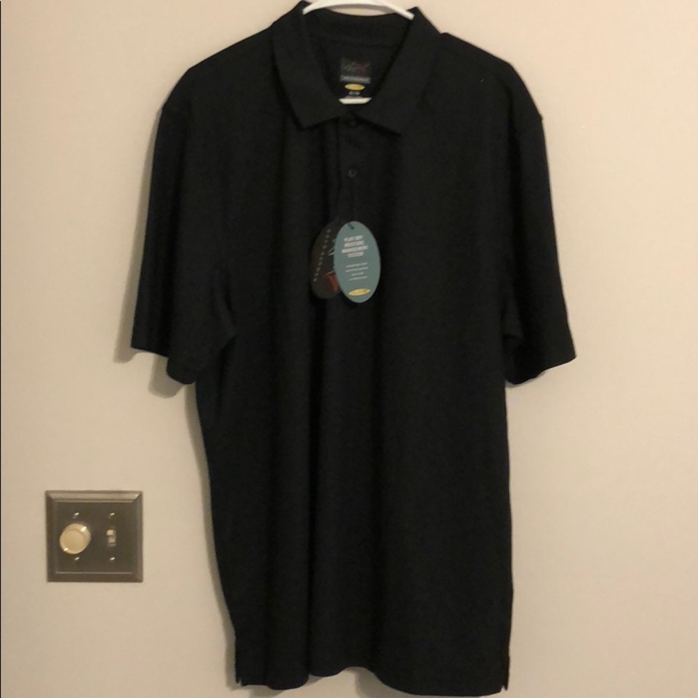 Greg Norman black polo